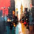 City Lights Art Print
