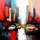 City Rush Art Print