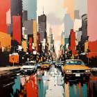 City traffic Art Print