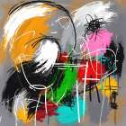 Color Collision Art Print
