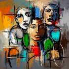 Faces of Change Art Print