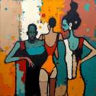 Figures in Flux Art Print