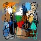 Figures of Thought Art Print