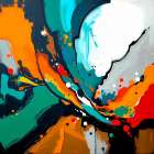 Flowing Energy Art Print