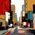 Geometric Metropolis Art Print