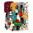 Melodic Geometry Art Print