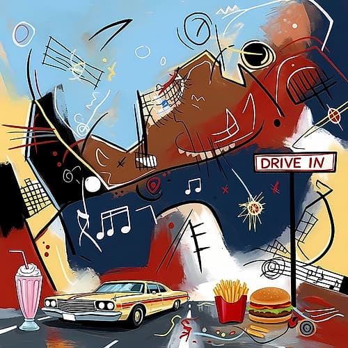 Mid-Century Melodies I Art Print