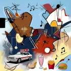 Mid-Century Melodies III Art Print