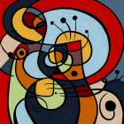 Orbiting Thoughts I Art Print