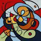 Orbiting Thoughts II Art Print