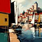 Port of Reflections Art Print