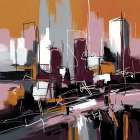 Rusted Horizons I Art Print