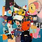 Shapes in Dialogue Art Print