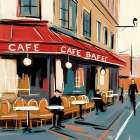 Sidewalk Cafe Art Print