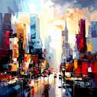 Skyline Glow Art Print