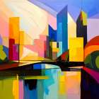 Skyline Kaleidoscope Art Print