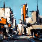 Steel and Sun II Art Print
