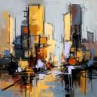 Streets of Gold II Art Print