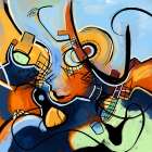 Sunburst Rhythms II Art Print