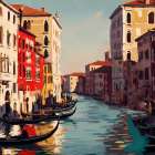 Sunlit Facades Art Print