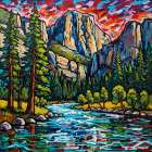 Twilight Ridge Art Print