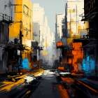 Urban Divide II Art Print