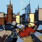Urban Rhythms Art Print