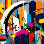 Urban Splash II Art Print