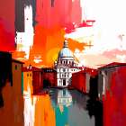 Venetian Blaze I Art Print