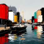 Waterfront Horizon Art Print