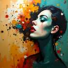 Weeping Muse Art Print