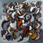 Whirl of Shadows Art Print