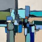 Fragmented Horizons Art Print
