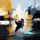 Gondoliers Grace Art Print