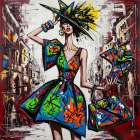 Graffiti Glamour Art Print