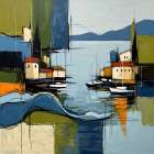 Harbor Reflections Art Print