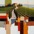 Harvest Geometry Art Print
