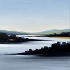 Indigo Mist Art Print