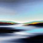 Indigo Solitude Art Print