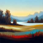 Lakeside Serenity Art Print