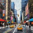 Manhattan Mosaic Art Print