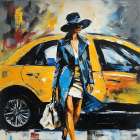 Manhattan Stroll Art Print