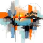 Modern Oasis Art Print