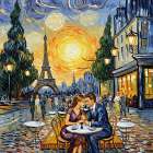 Rendezvous in Paris Art Print