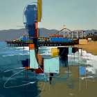 Santa Monica Beach Art Print