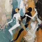 Shadow Dancers I Art Print
