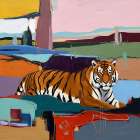 Striped Spectrum Art Print