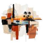 Sunset Symmetry Art Print