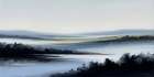 Charcoal Lagoon Art Print
