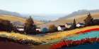 Hillside Hamlet Art Print